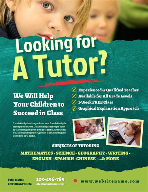 Home Tutoring Flyer Template | PosterMyWall